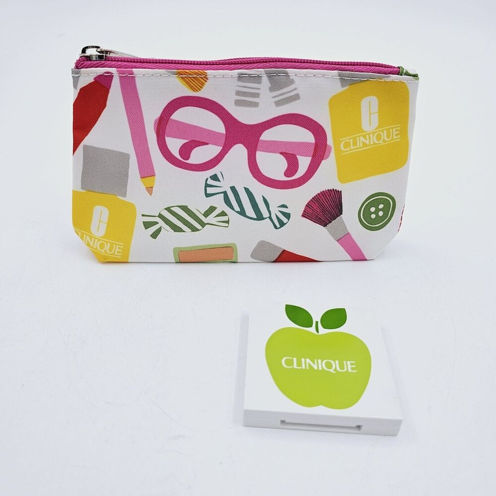 Clinique bag Colour Surge Eye Shadow Duo Butter Pecan & Blushing Blush Powder